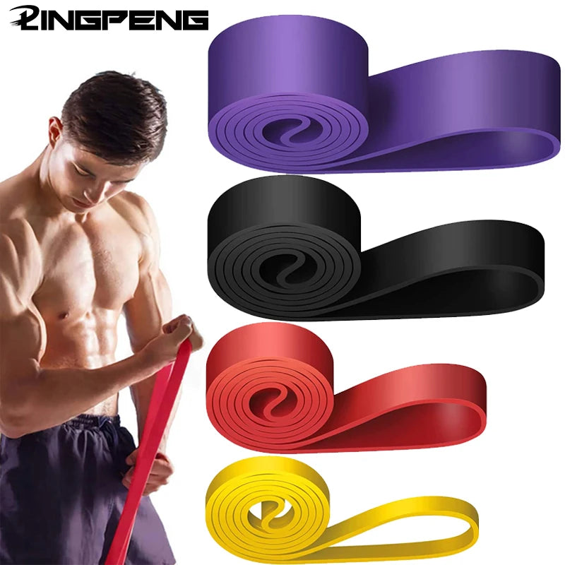 High Density Resistance Bands Workout Bands Elastic Bands Assistance Bands Fitness Bands Assist Set for Body Training Strength